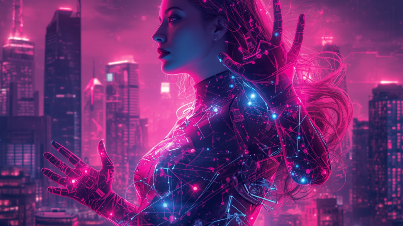 PINKlab AI creative city campaign visual